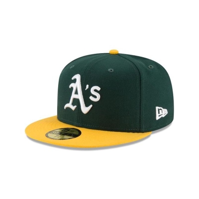 Oakland Athletics Gorra | New Era MLB Authentic Collection 59fifty Fitted Cap Mexico - Verdes